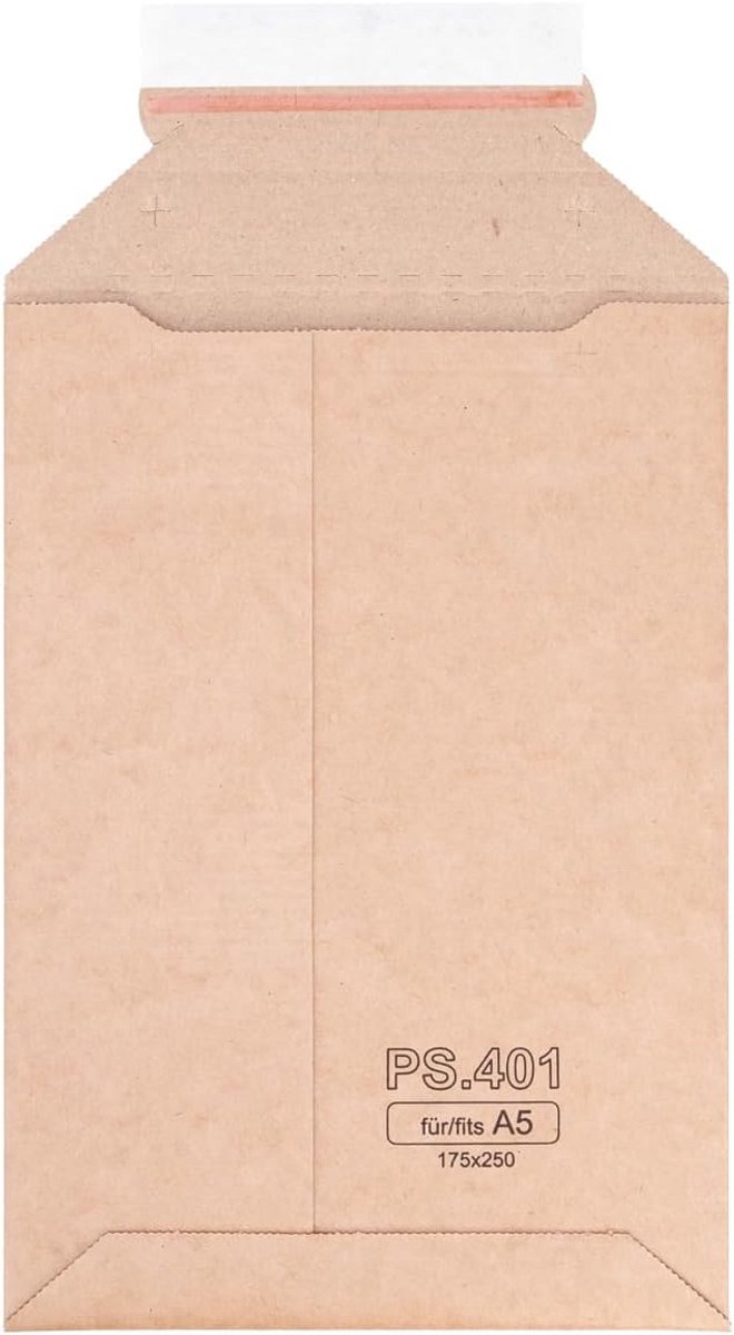 300x Kartonnen Enveloppen 175x250 mm voor A5 Poststukken - Zelfklevend & Stevig Verpakkingsmateriaal