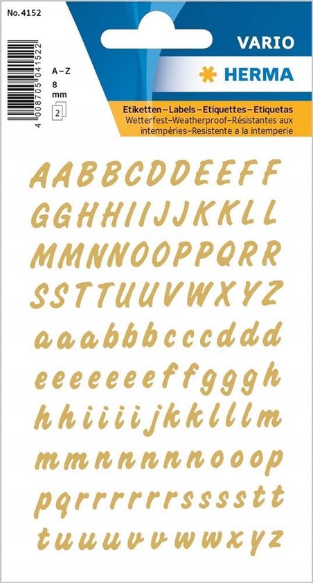 6 vellen letters en cijferstickers, 640 stuks mini-alfabetstickers