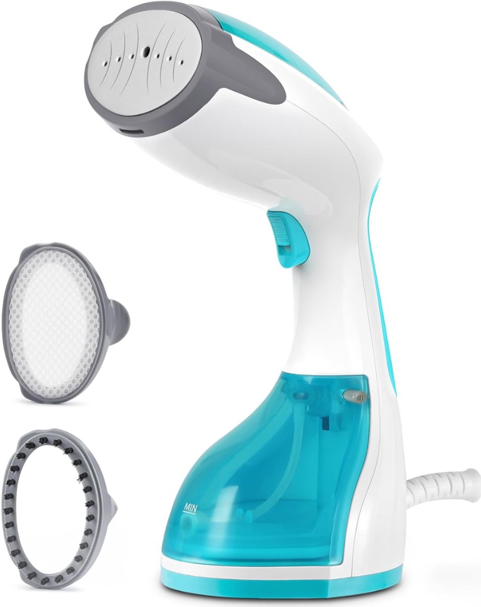 Aurixi® Stoomreiniger kleding - Stoomreiniger - Stoomreinigers - 1200 W - 260 ml - Kledingstomer - Blauw - 16cm x 11cm x 28cm