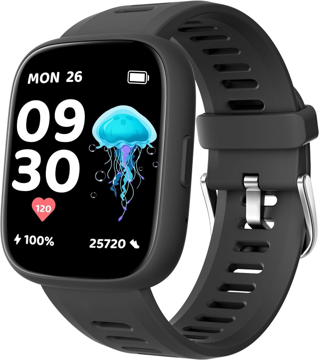 Kinder Smartwatch met GPS Tracker (iOS), Fitnesstracker en Spelletjes