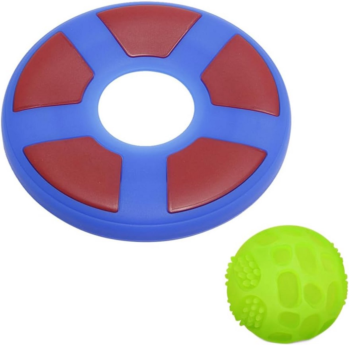2 Stuks Glow in the Dark Hondenspeelgoed Set: Vliegende Schijf en Bal
