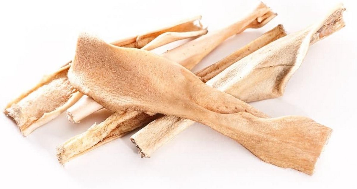 Natuurlijke Gedroogde Paardenhuid voor Honden - Kauwsnack voor Tandverzorging en Gewrichten