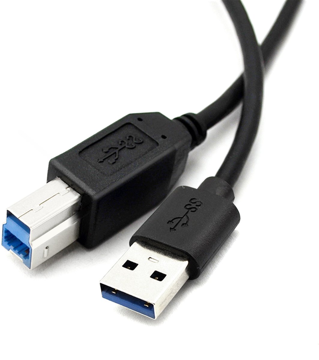 USB A naar USB B 3.0 Kabel – Printerkabel – 2 Meter – Zwart – Voor Printer & Externe Harde Schijf