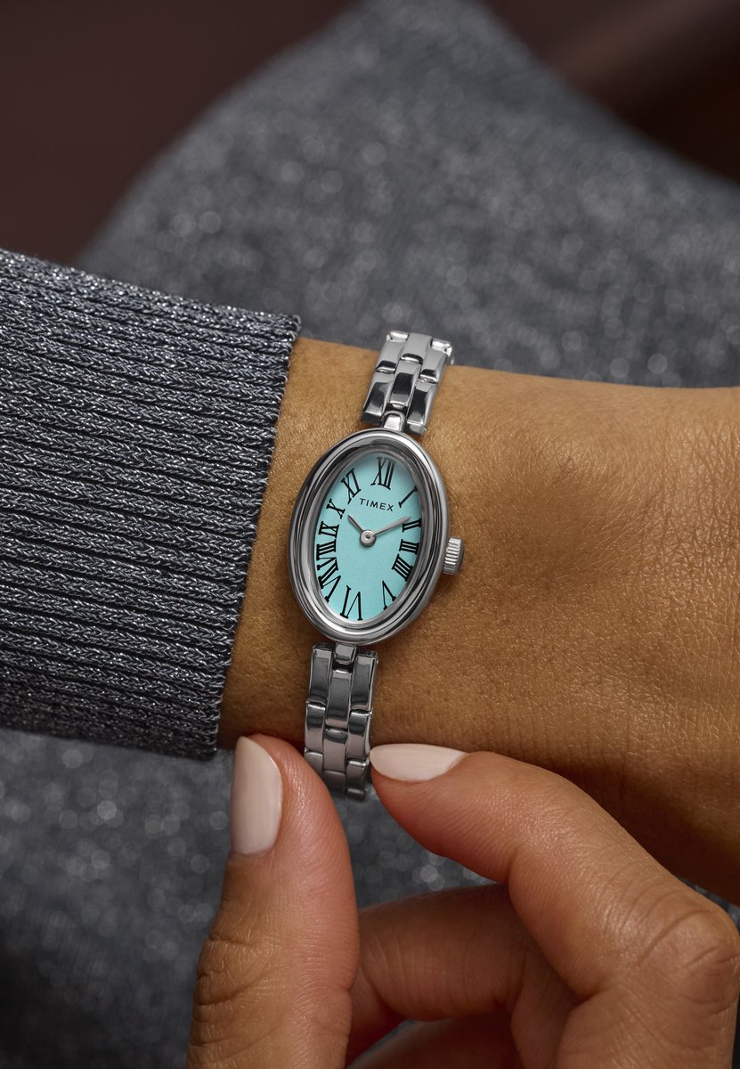 Timex Cavatina Quartz Analoog Horloge Zilverkleurig Kast: 100% Laag Lood Messing | Armband 100% Roestvrij Staal 34 mm TW2Y26600AJ