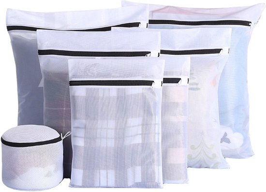 Waszakken – 7 stuks – wasnetten – bescherm wasgoed en wasmachine