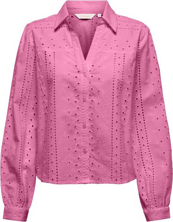 Only Blouse Onlloretta Ls Emb Feminin Blouse Wv 15364408 Wild Orchid Dames Maat - M
