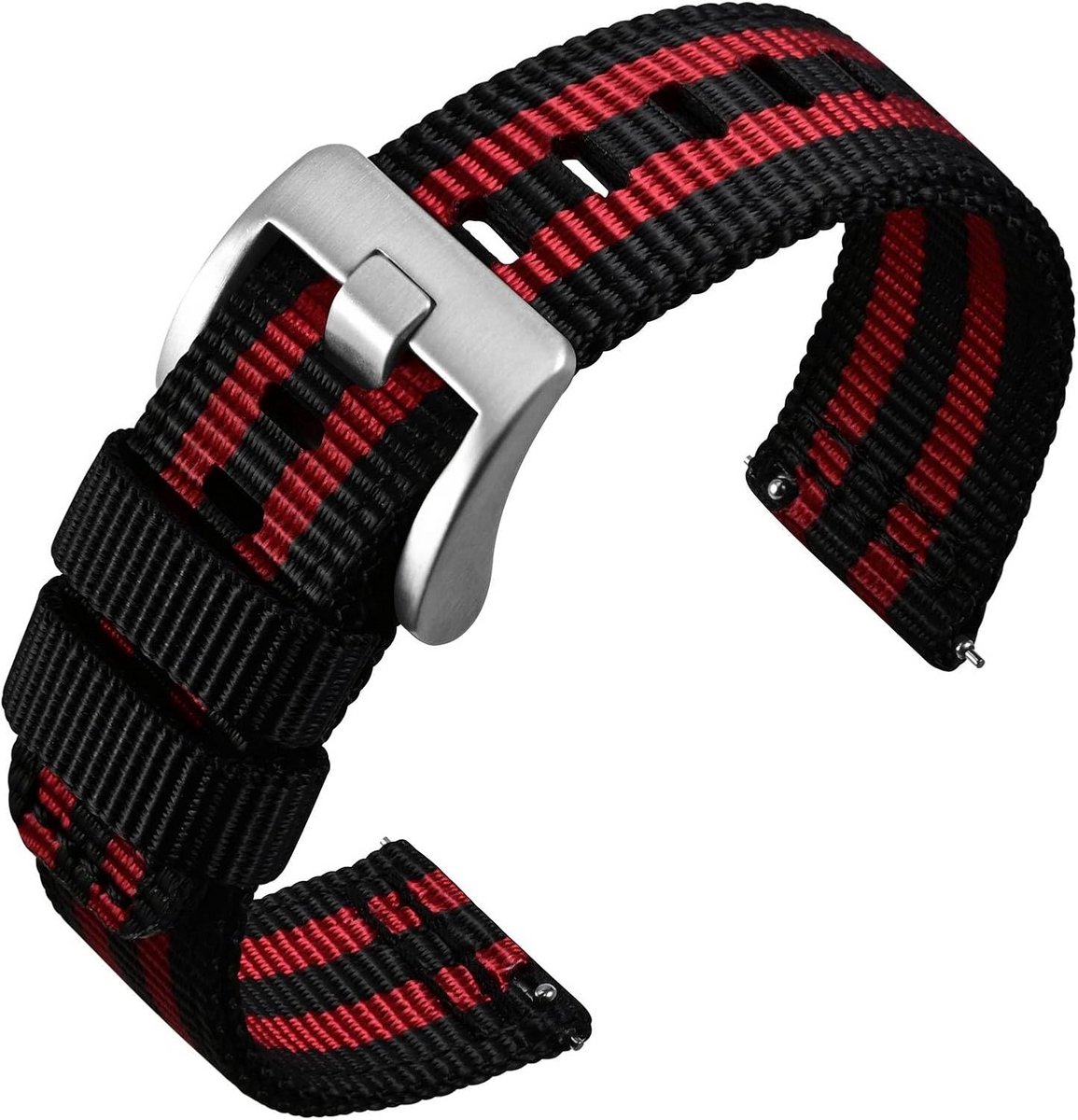 Nylon Horlogeband 18mm 20mm 22mm Met Snelontgrendeling Militaire Stijl