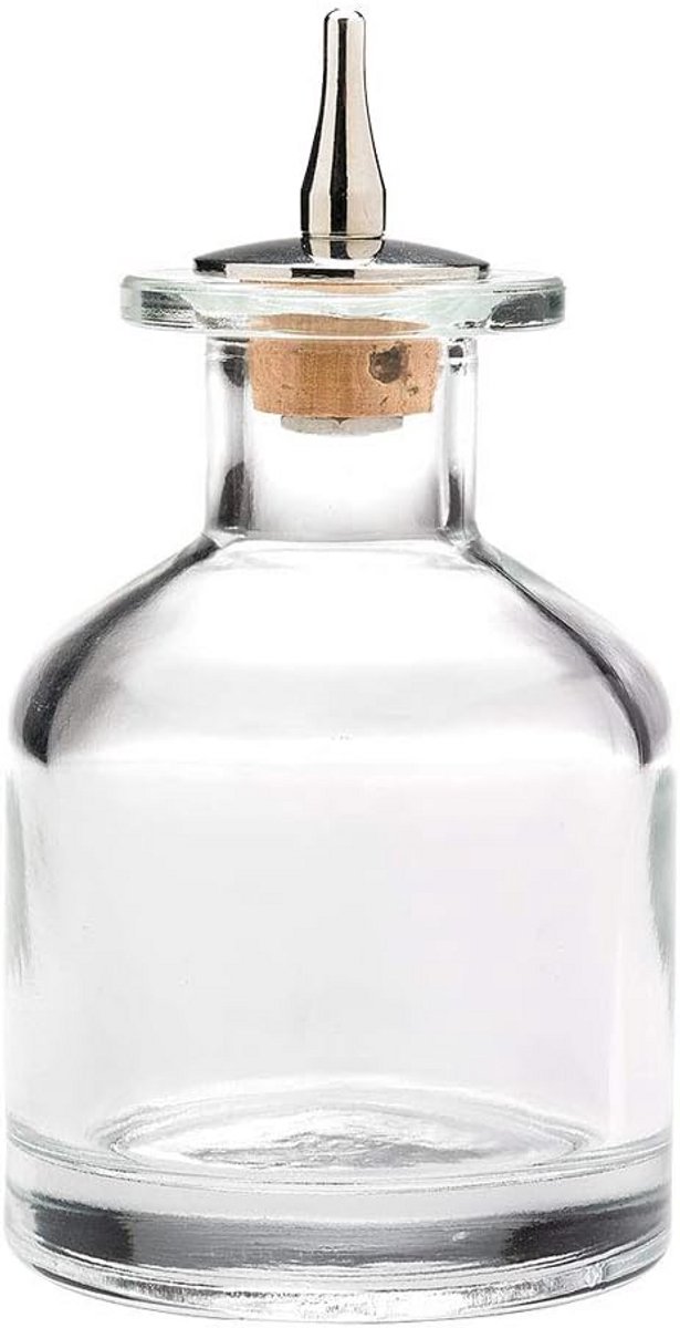 Glazen Bitterfles / Angostura Fles - 125 ml voor Cocktail Garnituren