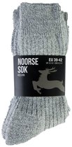 STAPP - 6-Pack - Kelvin Wollen Sokken - Noors - Stevig - Heren / Dames - grijs - 39-42 - 27299