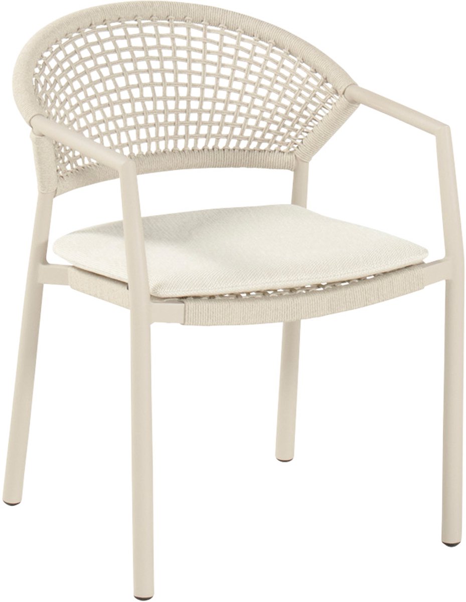 Hartman Taragona chaise de jardin empilable rope dining - Sable