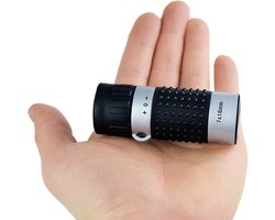 Monoculaire telescoop met 7x vergroting, 18 mm opening, compact ontwerp, inclusief beschermhoes en draagkoord - dradenkruis