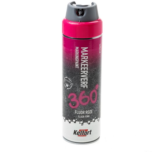 Markeerverf 360 Graden Fluor Roze 500ml - 1526290