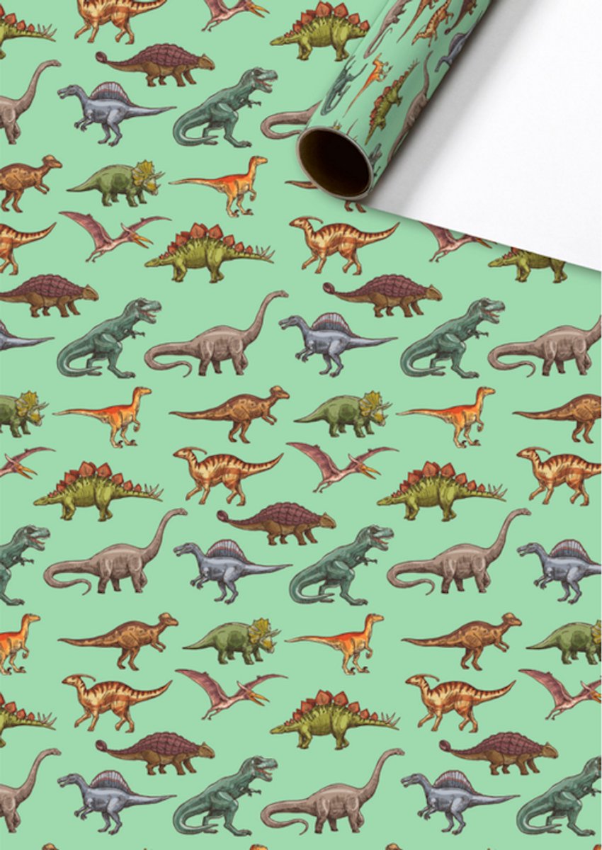 Cadeaupapier 70x200 cm - Saurus - Dinosaurussen