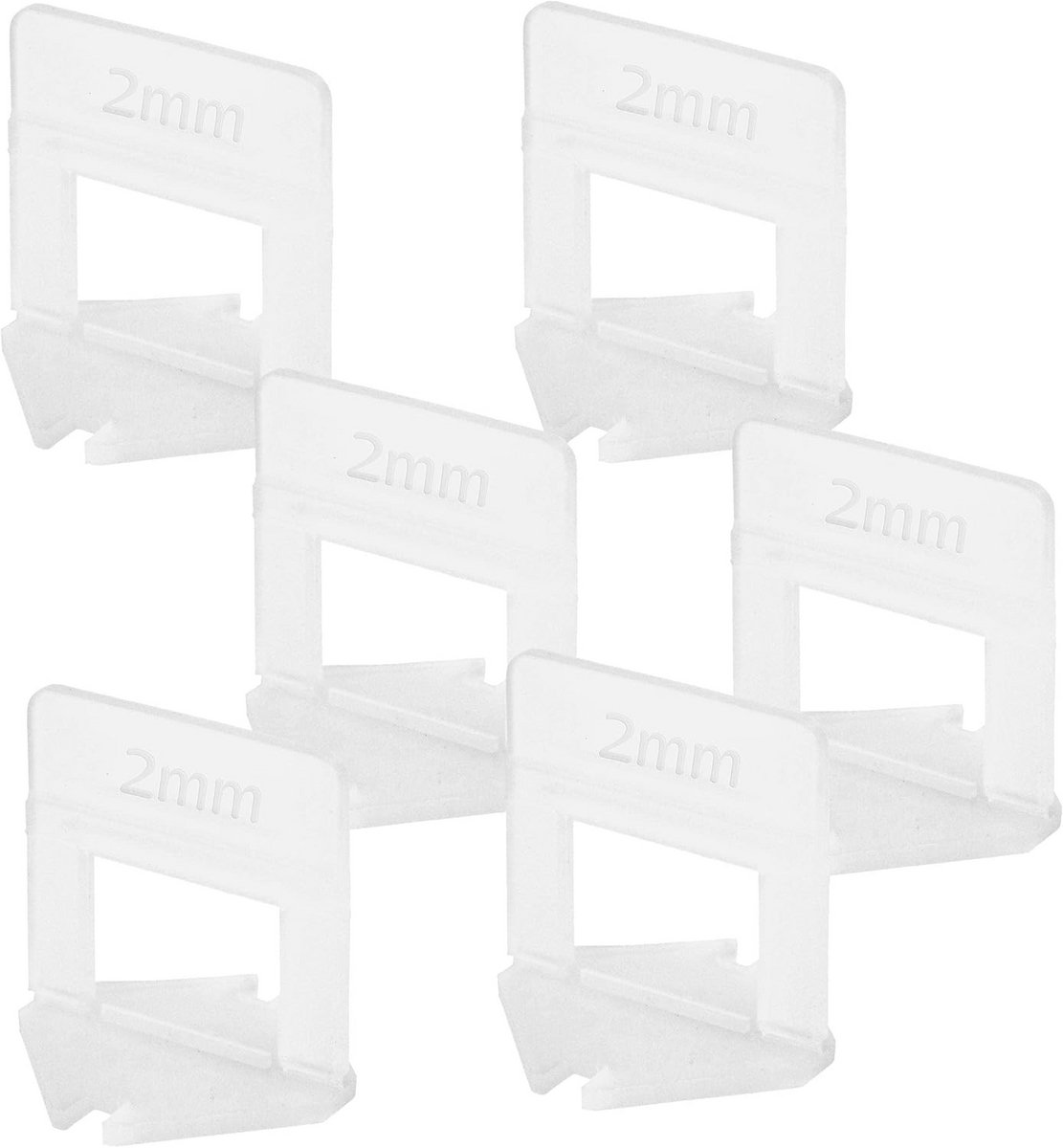 1000 Stuks Nivelleringshulp voor Tegels - 2 mm