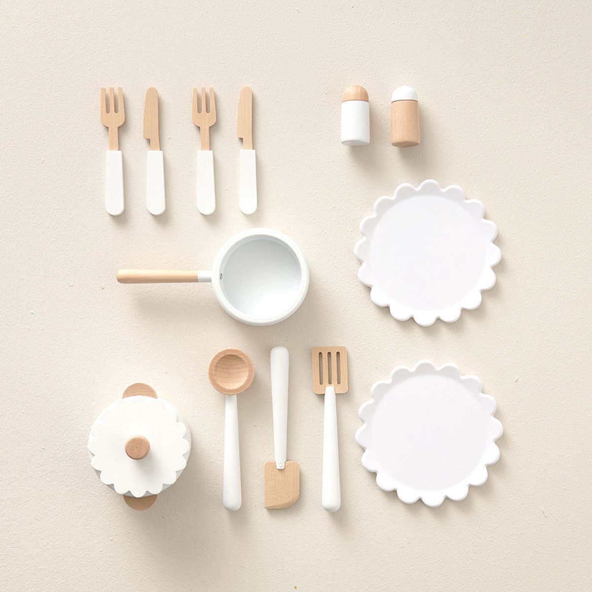 Petite Amélie Speelkeuken Sorbier - Kinderkeuken incl. 13-delige keukenset - H 82 cm — afbeelding 4
