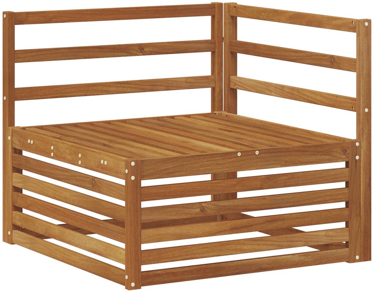 vidaXL - Outdoor - Hoekbank - Massief - Acacia - Hout - Naturel - 83 - x - 83 - x - 73 - cm