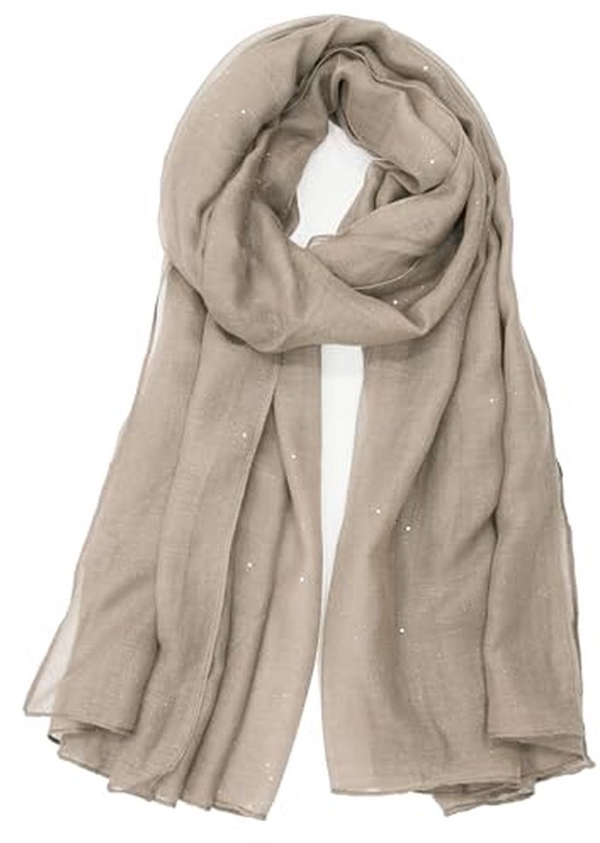 Zijden Sequin Sjaal voor Dames - Zachte Neckerchief