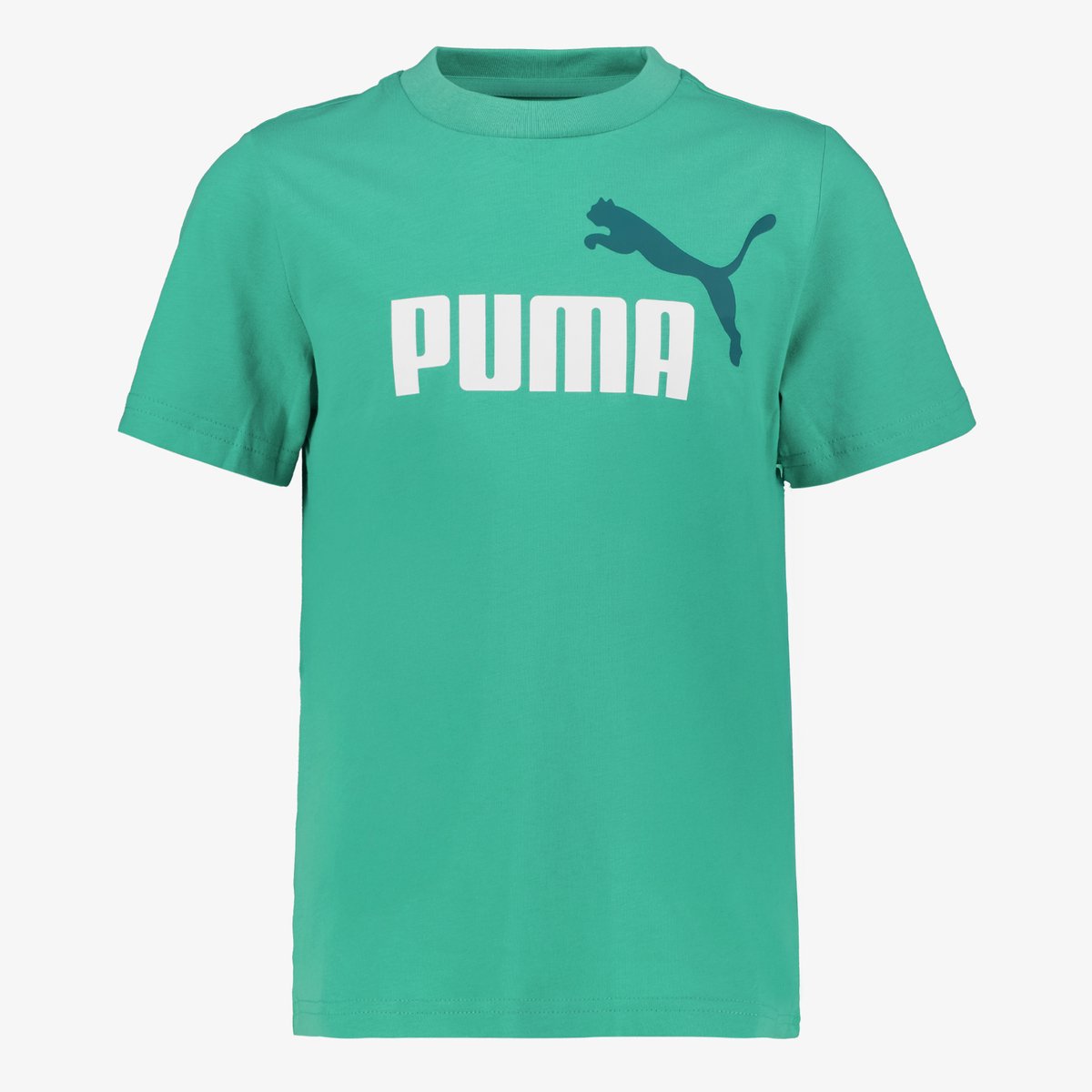 Puma Ess 2 Color NO.1 Logo kinder T-shirt Groen