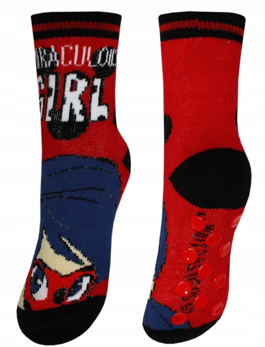 Miraculous ladybug - Badstof Antislip - maat 23-26