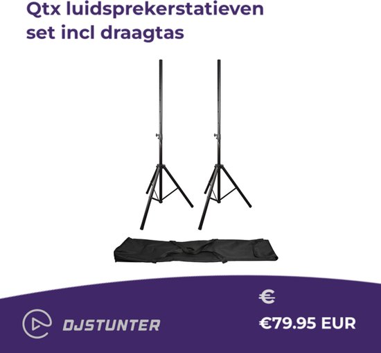 Qtx luidsprekerstatieven set incl draagtas van Qtx — afbeelding 2