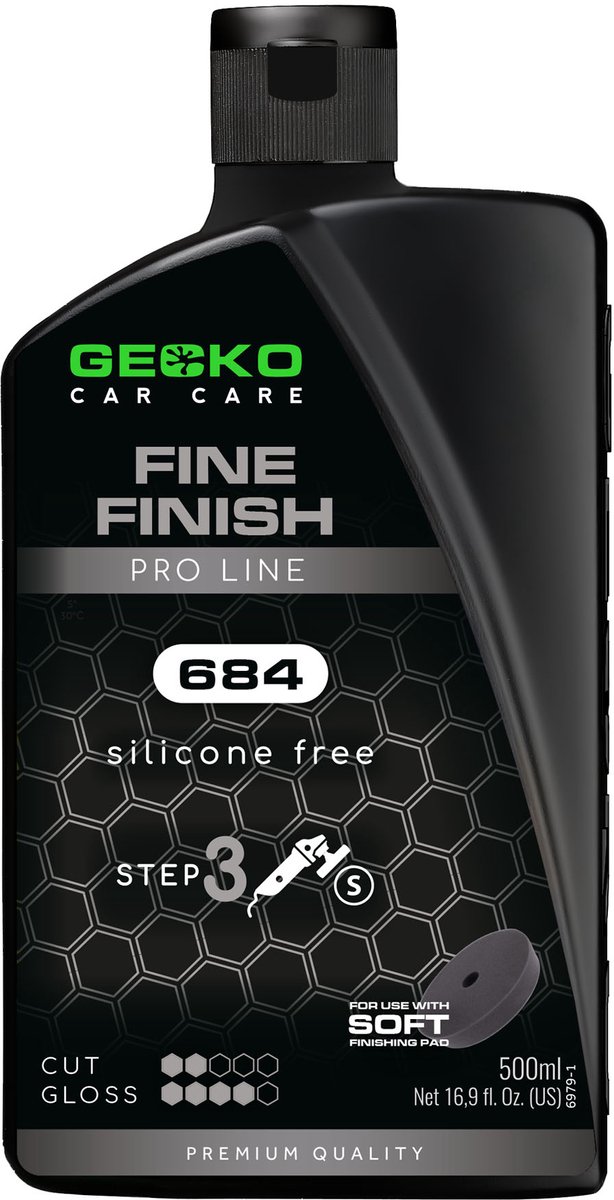 Gecko fine finish polijstmiddel stap 3 - 500ml