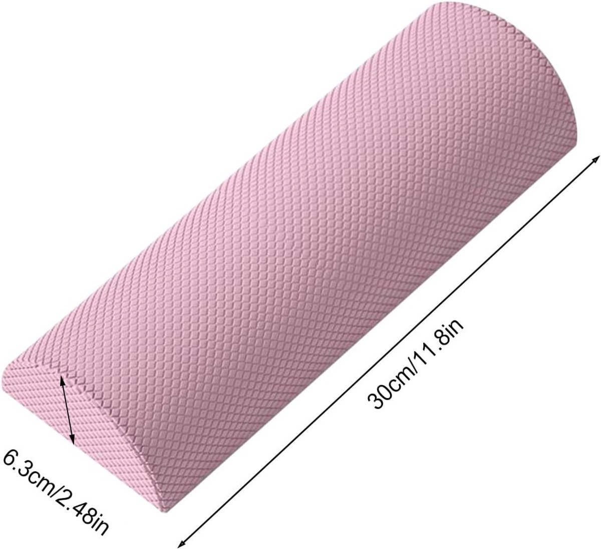 HORCONDORM S.R.L. Half Foam Roller, Yoga Stretching Tool, Flexibel EVA-materiaal, Zachte drukontlasting, Meerdere trainingshulpmiddelen, Ideaal voor Baack Support Trainer, 30 x 6,3 cm thumbnail 2