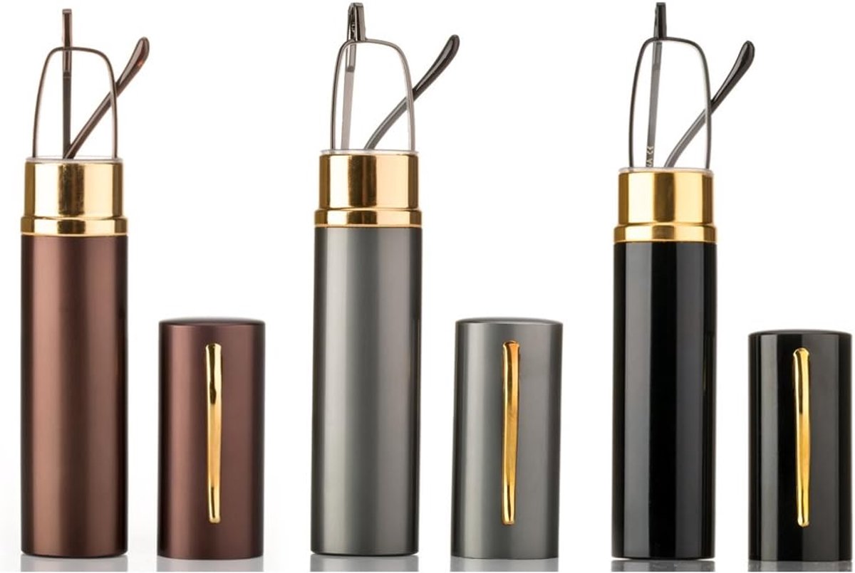 Leesbril - Compacte Lezer - Overal Lezen - Ultradun Ontwerp - Penformaat - Zwart Gunmetal