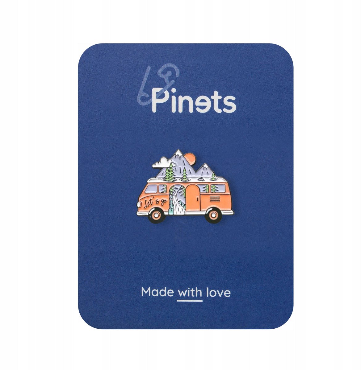 PINETS Camper Pin met Berglandschap - Reizen & Outdoor