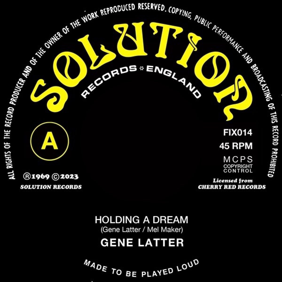 Gene Latter - Holding A Dream/The Old Iron Bell (7" Single)