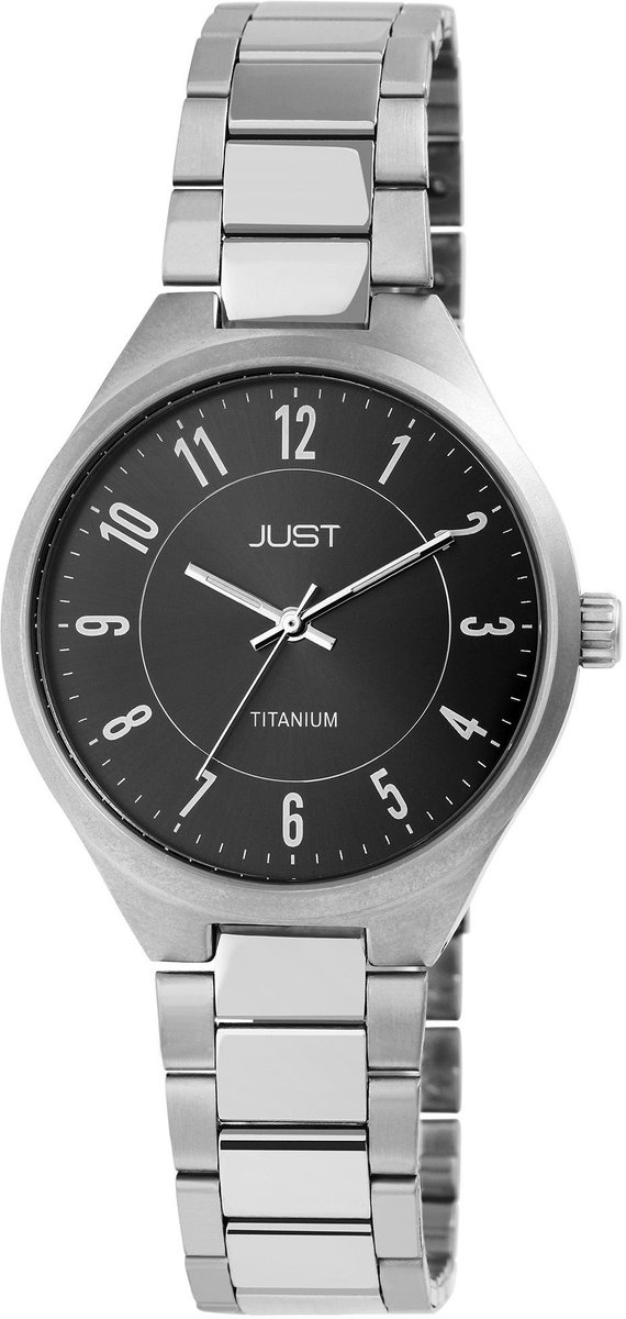 JUST Dameshorloge titanium Tyrienne Just dameshorloge met schakelband, titanium, 5 ATM