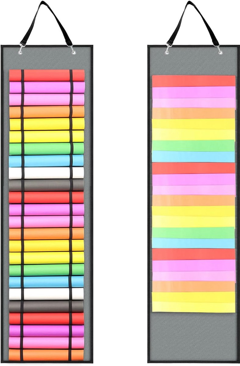 Vinylrolhouder Opbergtas - Hobby Organizer - Knutsel Spullen Opslag - 24 Rollen 23 Vakken