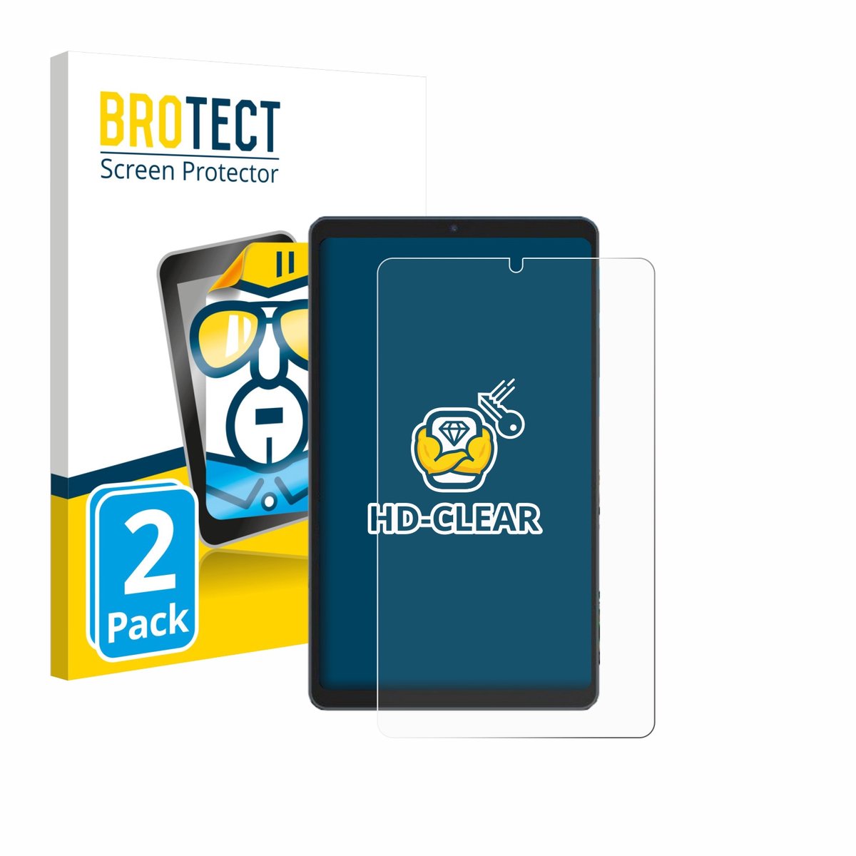 BROTECT - Screenprotector voor Chuwi AuPad Mini - Folie Beschermfolie transparant 2 Stuks