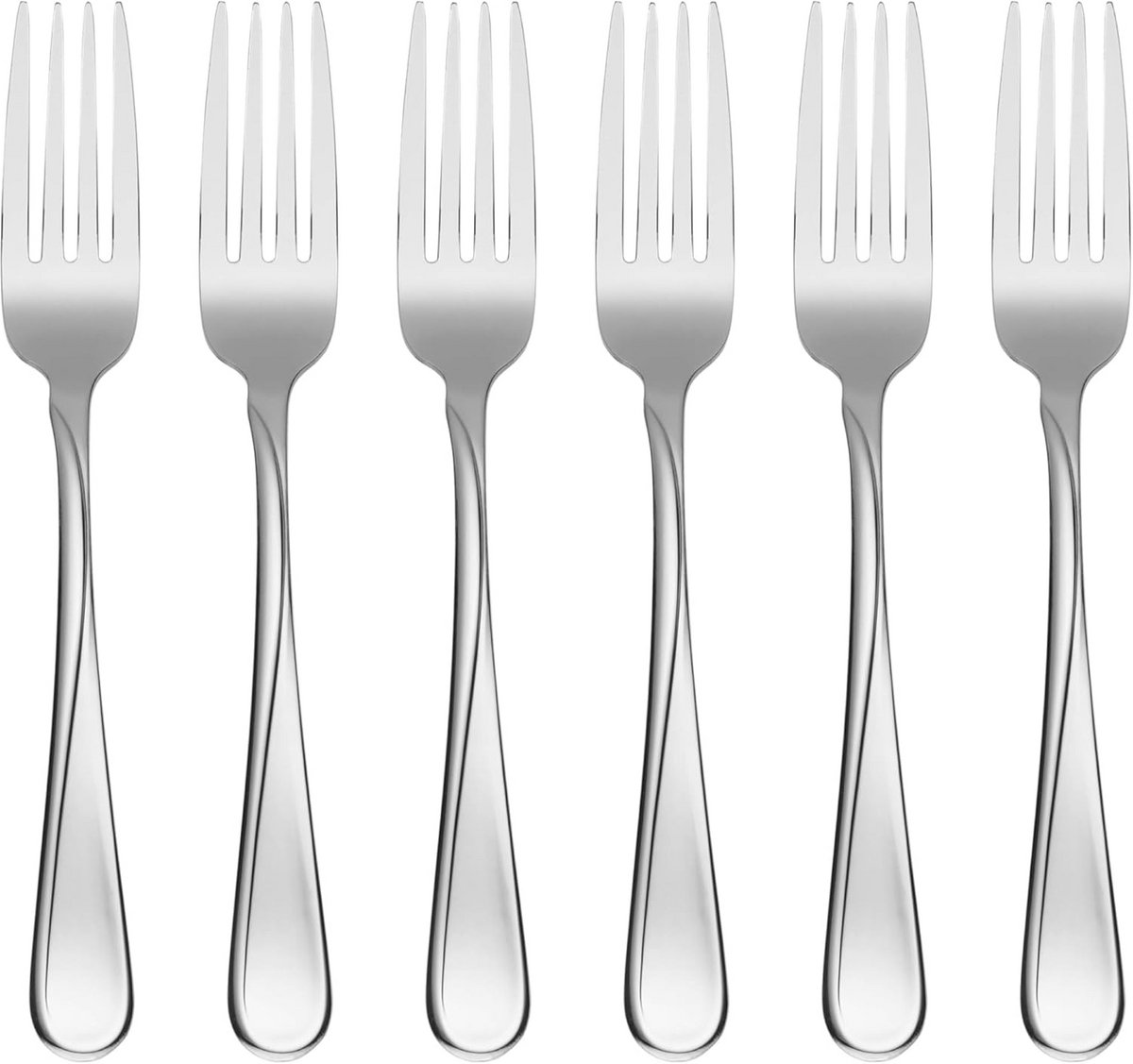 Set van 6 Diner Vorken voor Dagelijks Gebruik
