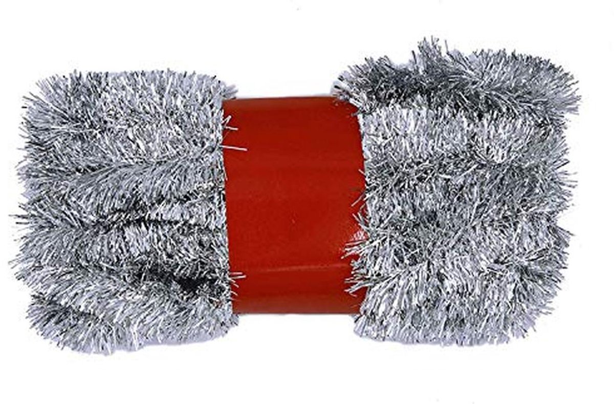 Luxe Zilveren Kerstguirlande - 10 Yards Dikke Folie Slingers