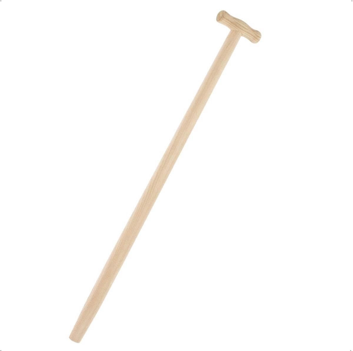 Stevige Houten Spade Steel 90 cm Recht met T-Greephandvat - Geschikt voor Metalen Schacht