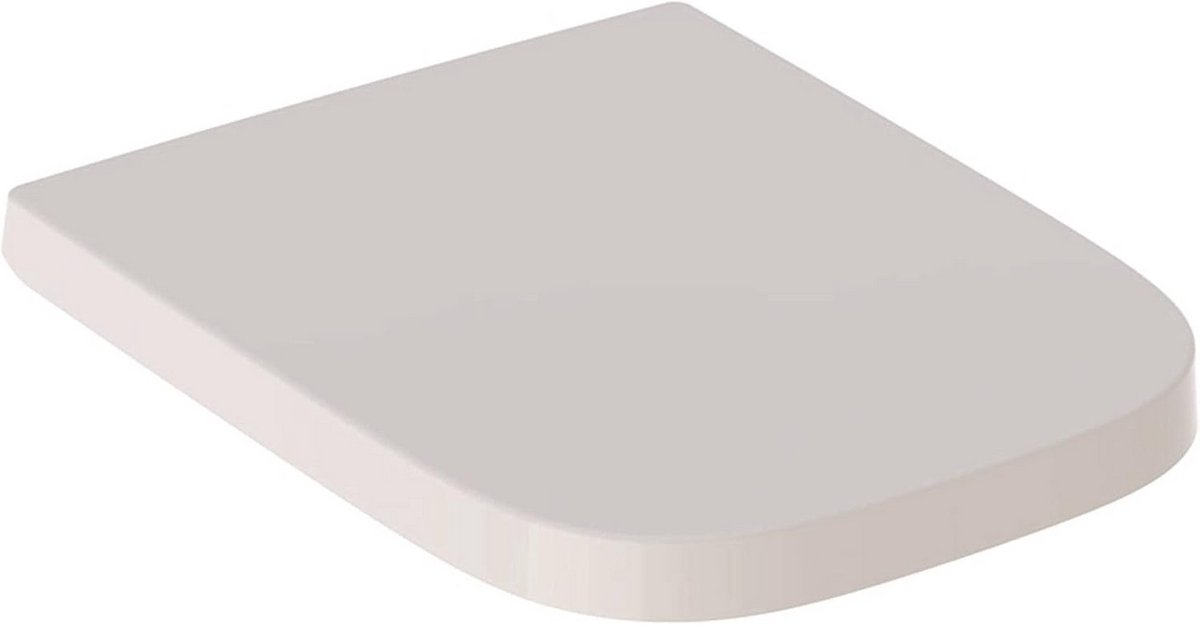 Hoekvormige WC-Zitting met SoftClose en Topfix Bevestiging voor Staande Closets