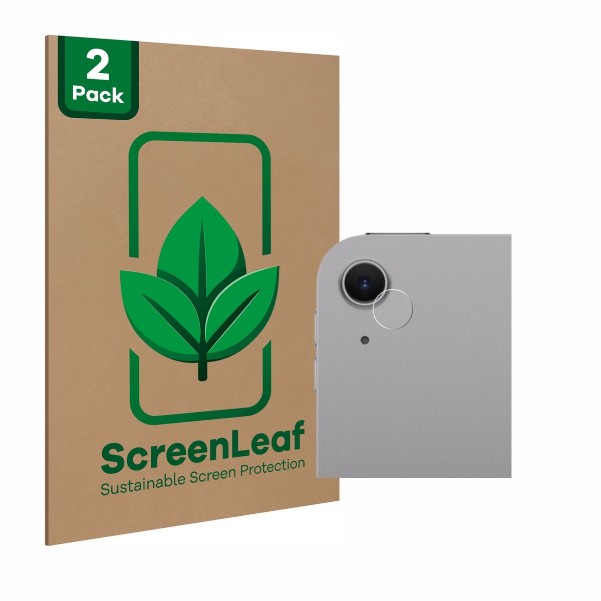 ScreenLeaf - Screenprotector voor Apple iPad Air 11" M2 2024 (ALLEEN Camera Lens) - Duurzame schermbescherming Folie Beschermfolie transparant 2 Stuks