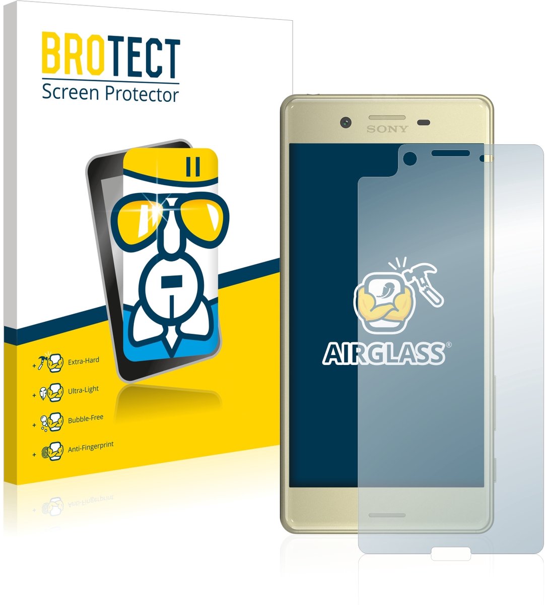 Screenprotector voor Sony Xperia X Beschermglas transparant