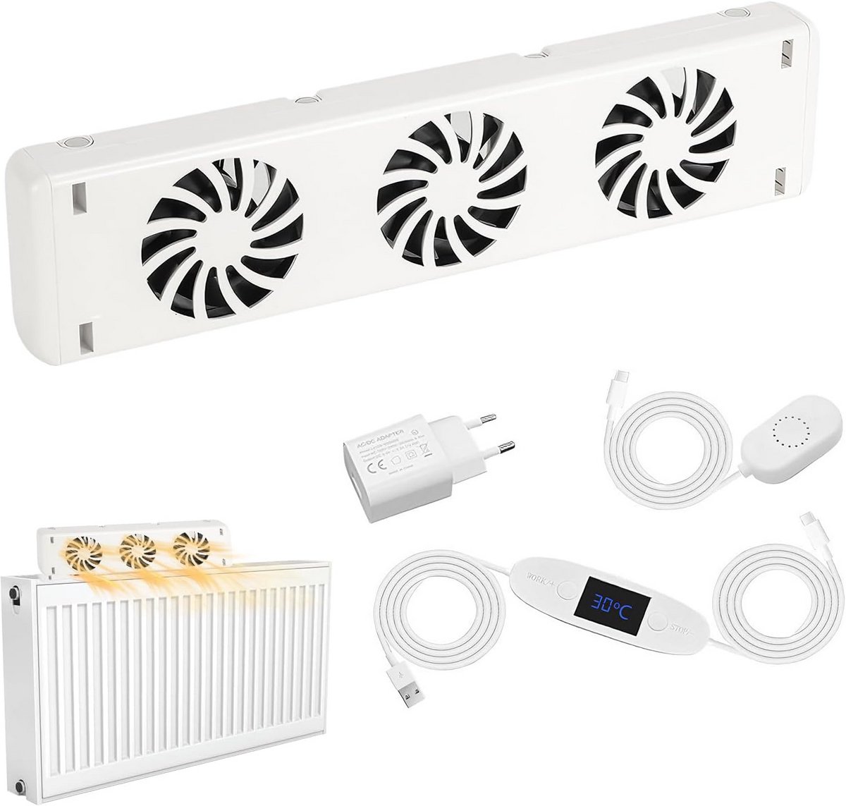 Upgrade Stille Radiator Ventilator voor Betere Verwarmingsefficiëntie