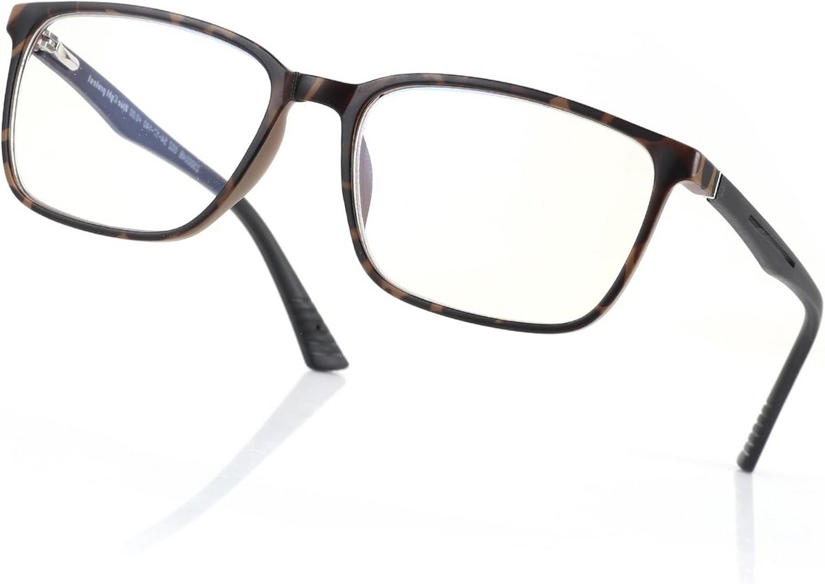 Blauwlichtfilter Bril met Vierkant Frame voor Heren - Bescherming tegen Verblinding op Computer en Sport