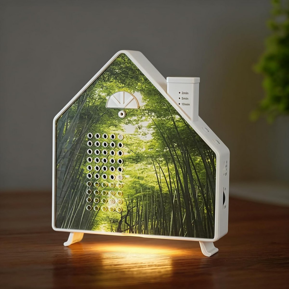 Natuurlijke Geluiden Box met Bewegingssensor, Nachtlamp en 8 Natuurgeluiden