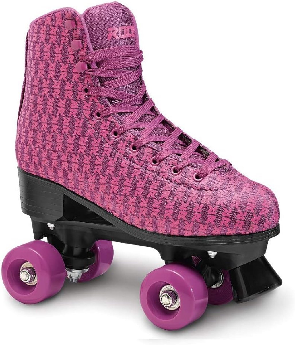 Klassieke Quad Skates Paars - Comfortabele Vierwielige Kunstschaatsen voor Beginners en Gevorderden