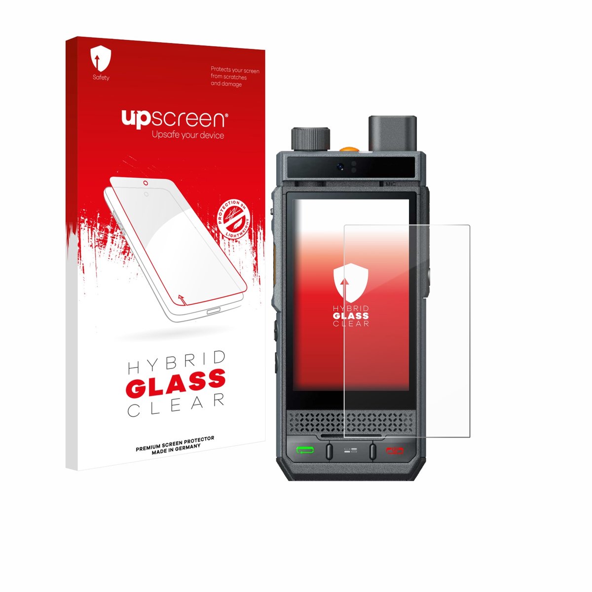 upscreen - Screenprotector voor Hytera P60 - Folie Beschermfolie Beschermglas transparant