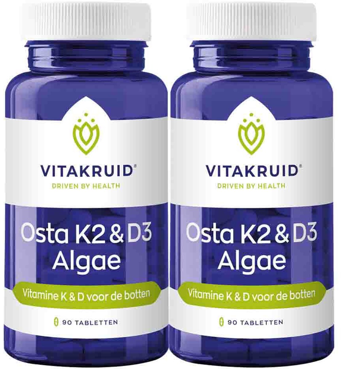 Vitakruid Osta K2 & D3 Algae - 2 x 90 tabletten - Voordeelverpakking