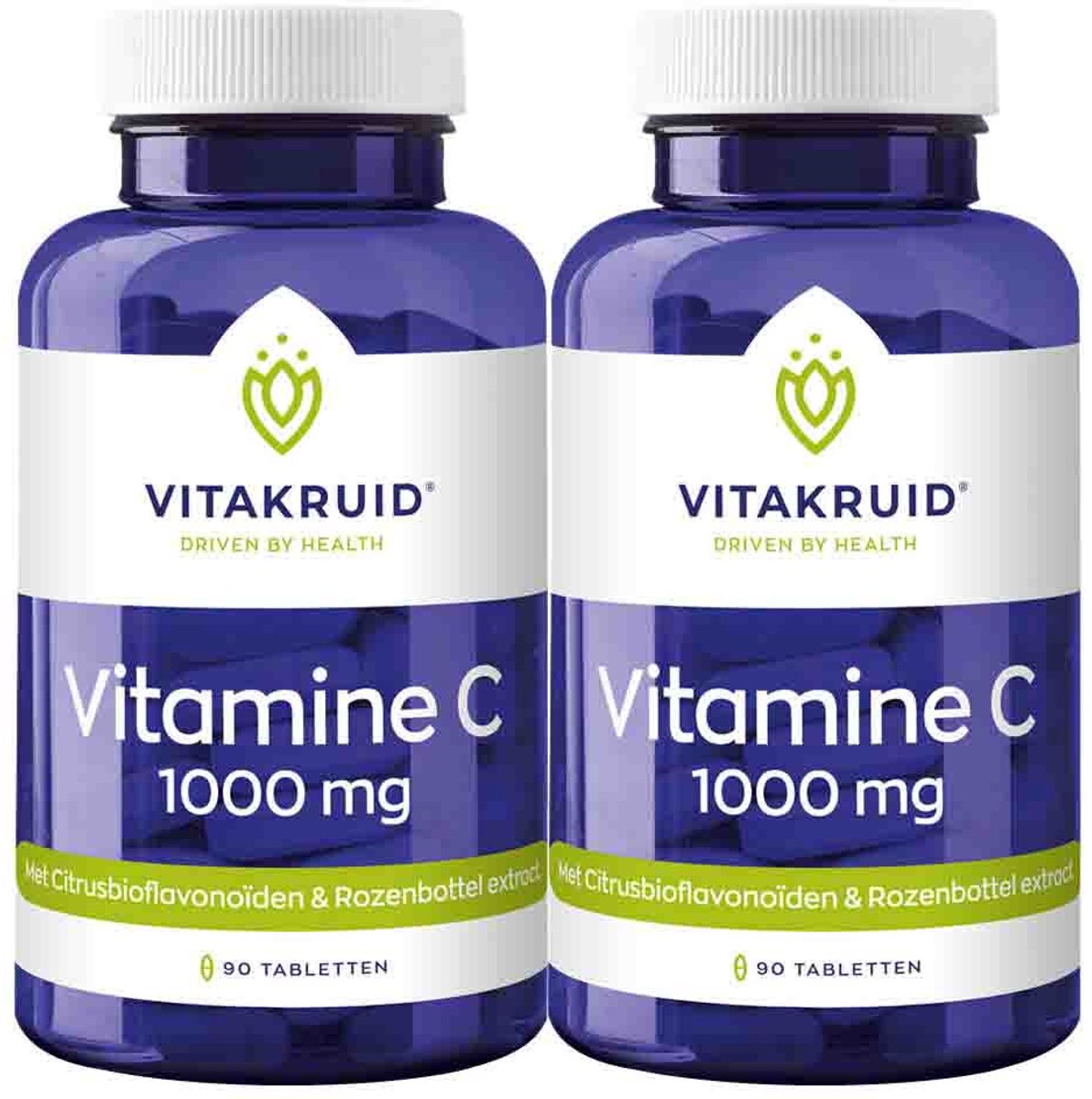 Vitakruid Vitamine C 1000 mg - 2 x 90 tabletten - Voordeelverpakking