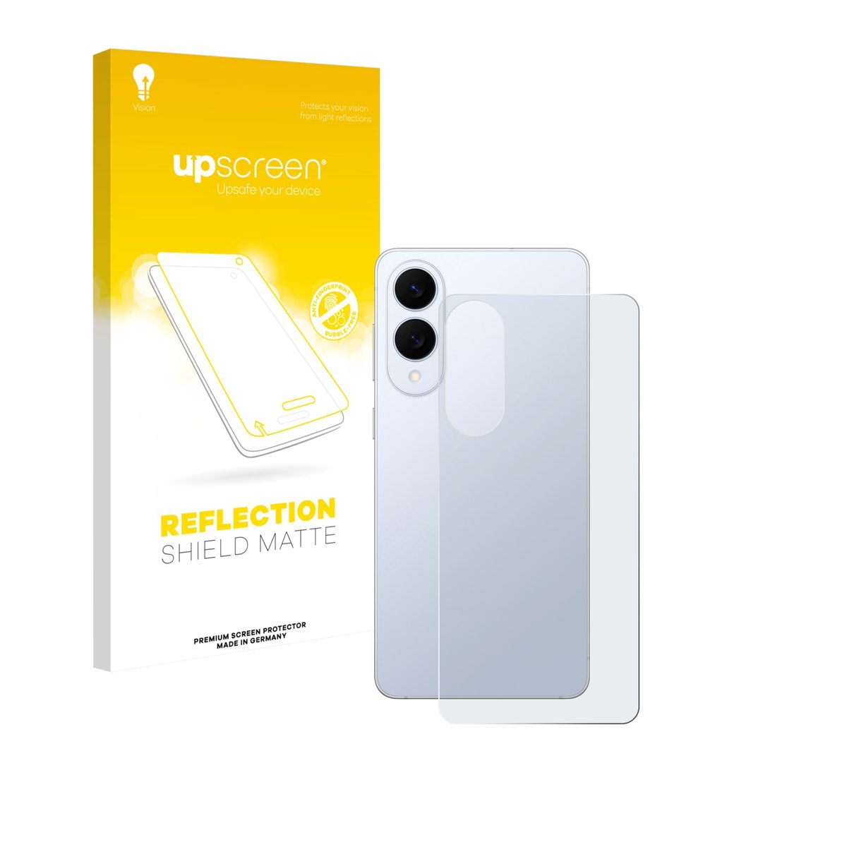 upscreen - Screenprotector voor Samsung Galaxy S25 Edge (Achterkant) - Folie Beschermfolie anti glare matte