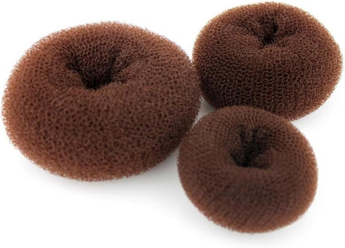Haar Donuts Kussen voor Mooie Haar Knoppen Stijlen 3 Stuks (Groot)