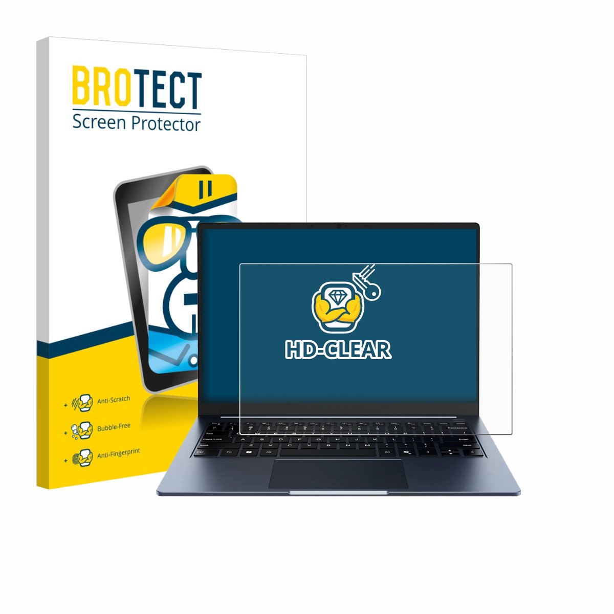 BROTECT - Screenprotector voor Chuwi CoreBook Air 14" - Folie Beschermfolie transparant