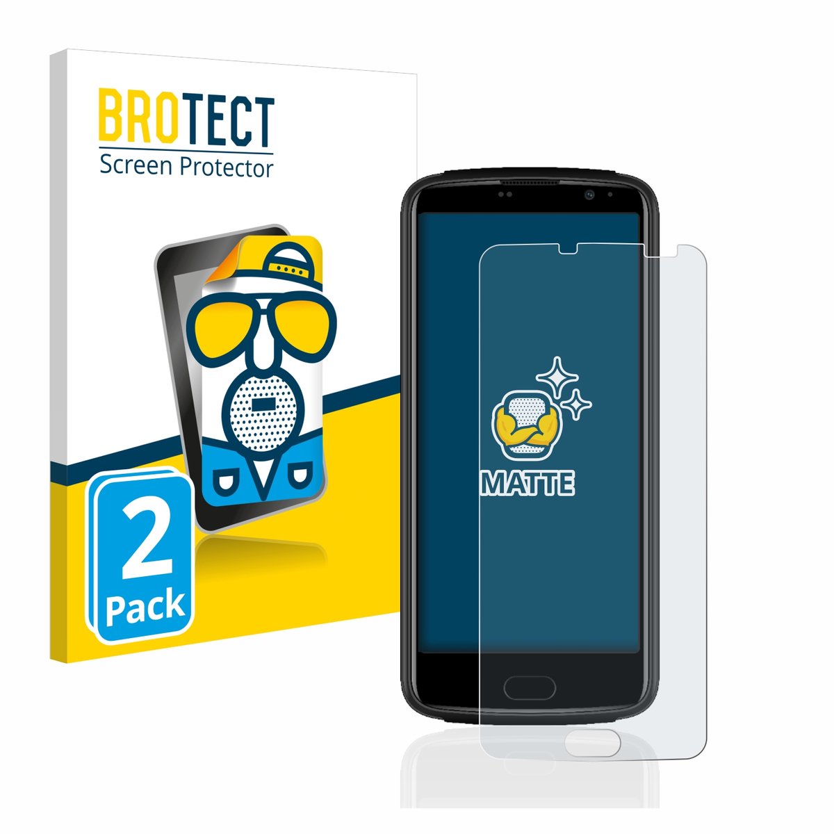 BROTECT - Screenprotector voor Beafon M7 premium - Folie Beschermfolie matte 2 Stuks