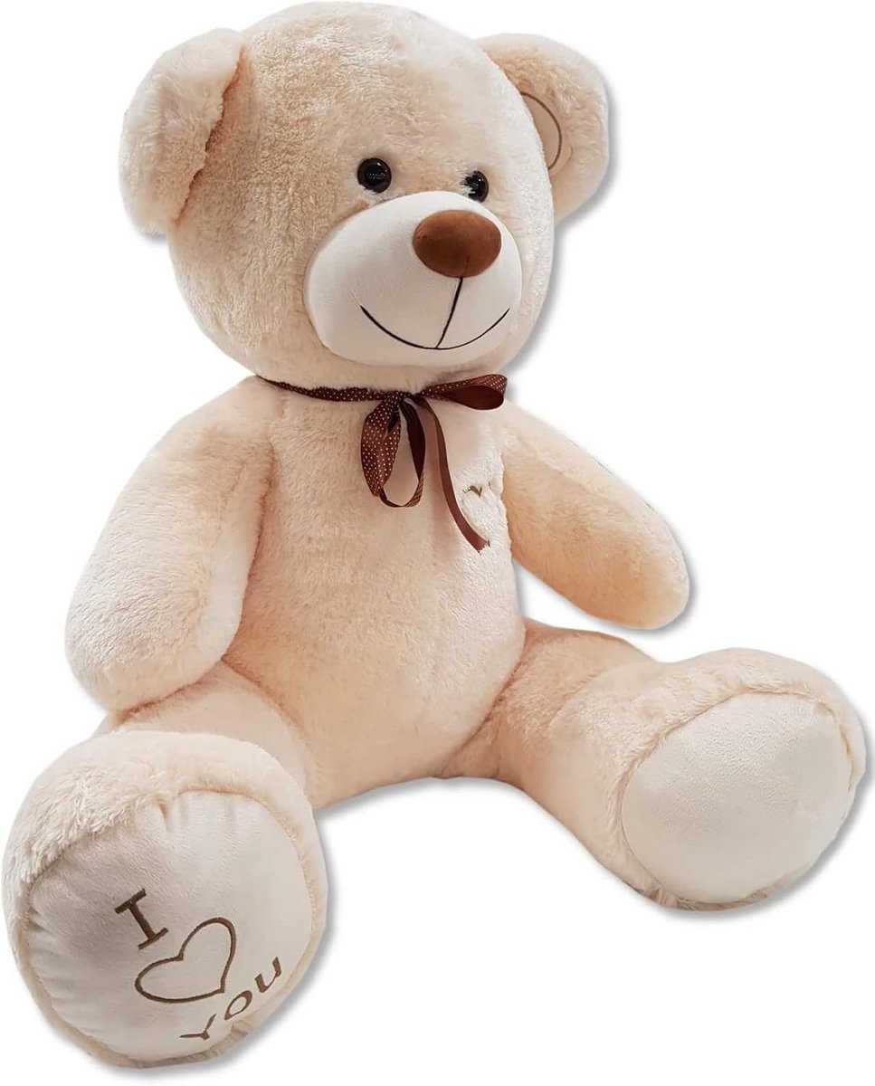 Gigantische Teddybeer 160 cm - XXL Pluchen Knuffelbeer - Zittend 85 cm - Zacht en Veilig - Perfect Cadeau